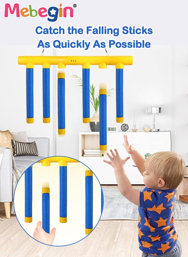 MEBEGIN Falling Sticks Catching Toy with 3 Speed Modes and Music, Fun Catching Sticks Game Set, Grabbing Stick Machine, Kids Reaction Training Game, Interactive Games and Toys, Children's Sensory Integration Training Device, Parent-Child Interactive Game - Image 2